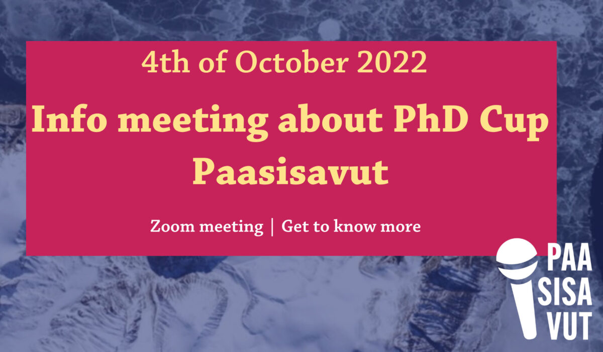 Info meeting Paasisavut - research competition Greenland, Arctic Hub