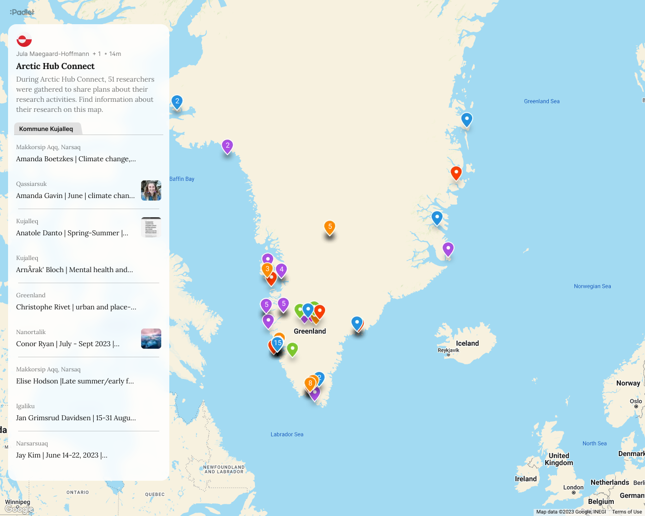 Arctic Hub Connect image over research activities